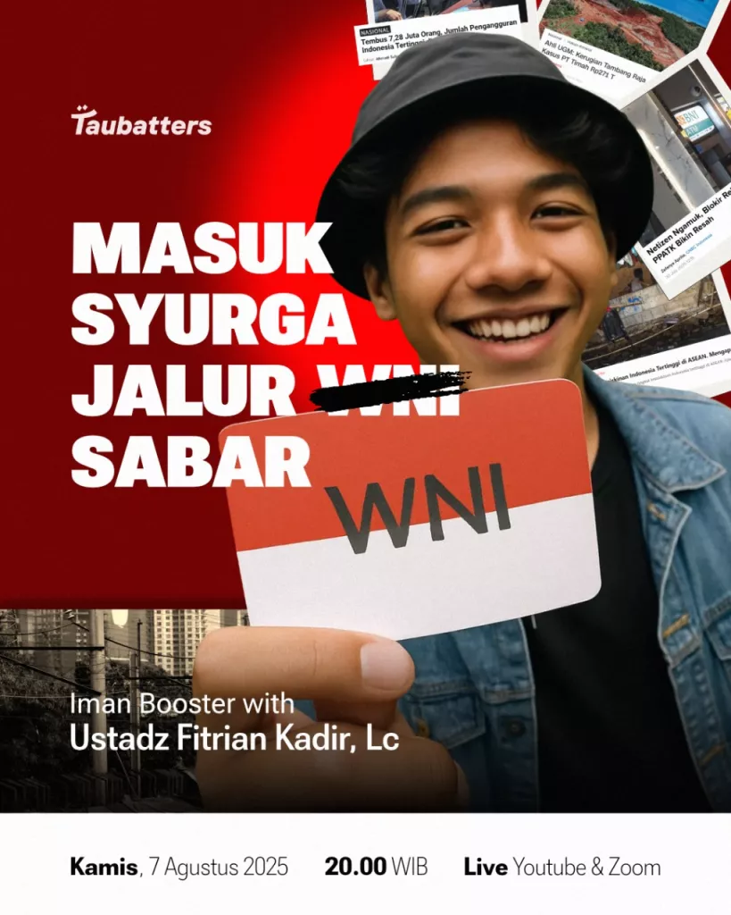 Iman Booster: Masuk Surga lewat Jalur (WNI) Sabar