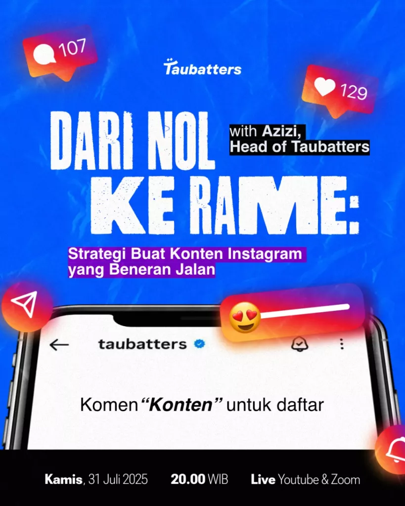 Skill Booster: Dari Nol ke Rame: Strategi Buat Konten Instagram yang Beneran Jalan